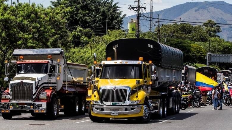 Transportadores en paro bloquean principales vías de Colombia y rechazan propuesta del gobierno