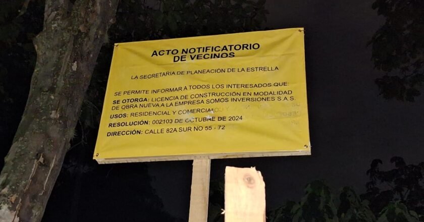 Polémica en La Estrella por nueva licencia de construcción cerca de la quebrada La María: comunidad teme daño ambiental