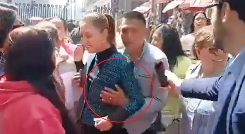 Acosan sexualmente a la presidenta de México durante paseo público y detienen al agresor