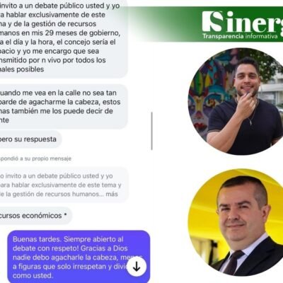 ¿Debate democrático o intimidación privada? Alcalde de La Estrella confronta con dureza al líder político Daniel Ospina